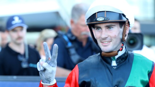 Tyler Schiller after winning the Galaxy on Mariamia.