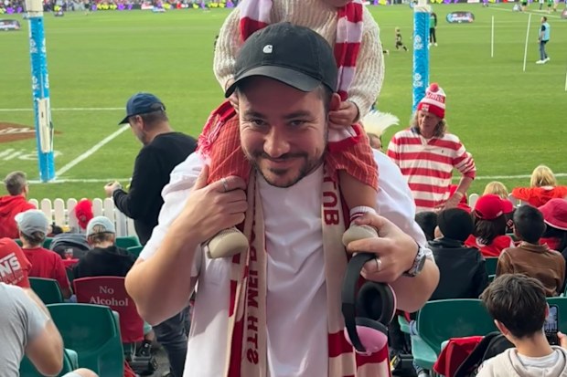 Tim Rose pictured at a Swans game.