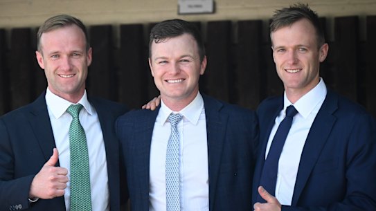 Brothers JD, Ben and Will Hayes trained two of the first four winners on Cox Plate day.
