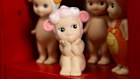 Jemma Sbeg’s Sonny Angel collection displayed at her home in Sydney.  