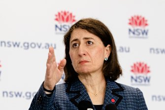 Premier Gladys Berejiklian says the health systemâs âsurge capacity, we estimate, is in excess of what we will needâ.