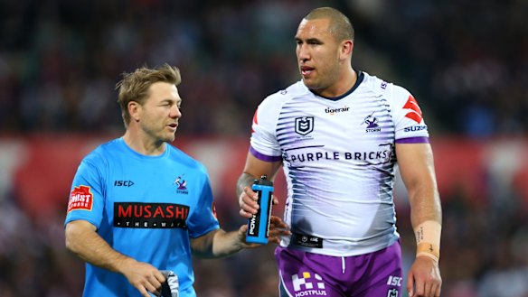 Melbourne Storm forward Nelson Asofa-Solomona.