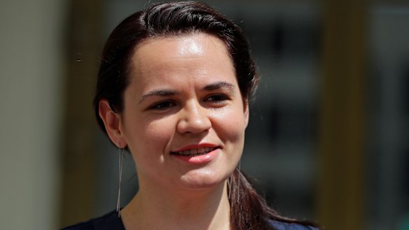 Svetlana Tikhanovskaya has fled Minsk.
