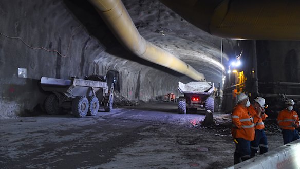 The interchange is regarded as the most complex part of WestConnex to design and build.