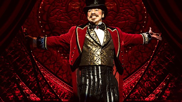 Danny Burstein as Harold Zidler in Moulin Rouge! The Musical.