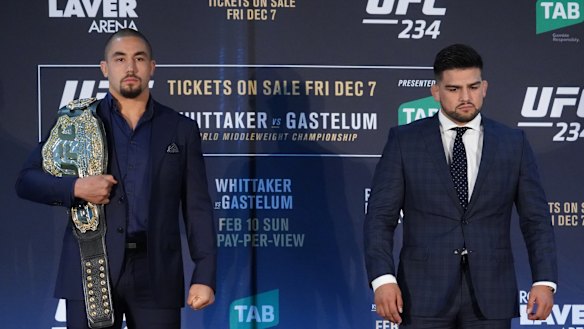 Delayed: Robert Whittaker and Kelvin Gastelum.