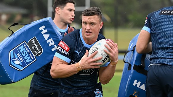 NSW five-eighth Jack Wighton at training this week.