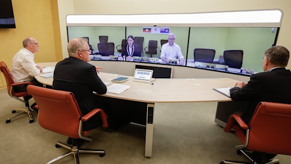 The national cabinet in action, a triumph of political leaders listening to expert advisers.
