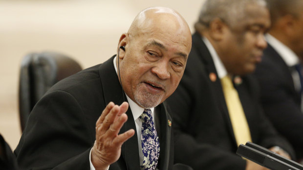 Suriname's President Desi Bouterse was sentenced to prison while on an official visit to China.