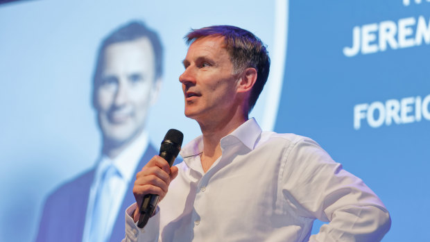 UK Foreign Secretary and Tory leadership candidate Jeremy Hunt.