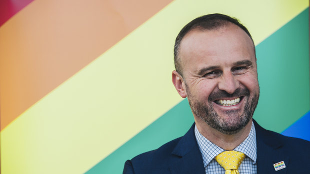 ACT Chief Minister Andrew Barr was one of the leading supporters of the Yes campaign in Canberra.