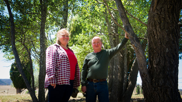 Louise and Luke Williamson say the option of scattering a loved ones at their farm while sponsoring a tree may appeal to people with an evironmental bent.