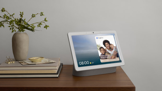 The Nest Hub Max can be used for video calls, or to send and receive video messages.