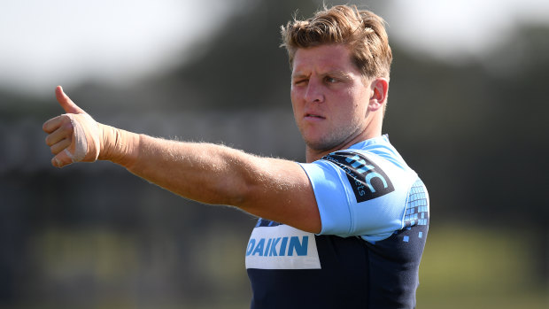 Hooker Damien Fitzpatrick will be one of the Waratahs' old heads in 2020.