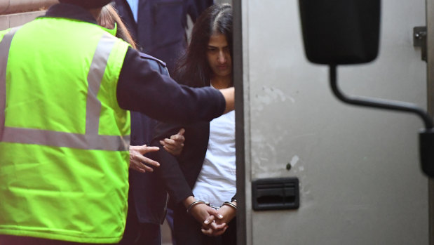 Sofia leaves court on Thursday 