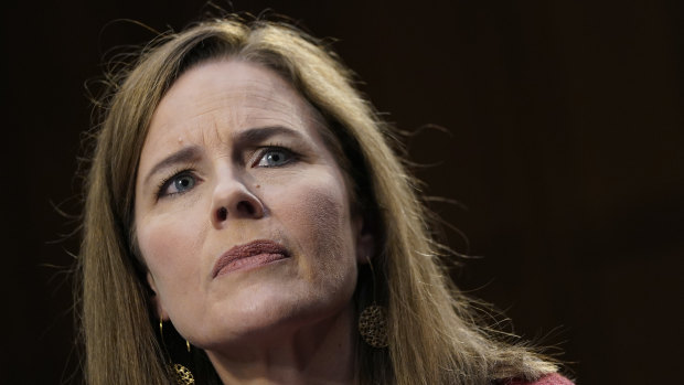 Amy Coney Barrett has finished two days of marathon question-and-answer sessions at her Supreme Court nomination hearings. 