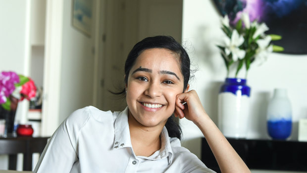 Aayushi Khillan, 19, has been appointed as student representative on the board of the Victorian Curriculum and Assessment Authority. 