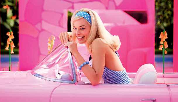 Margot Robbie in Greta Gerwig’s Barbie.