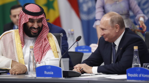 Prices have been hit hard as Saudi Arabia's Crown Prince Mohammed bin Salman and Russian President Vladimir Putin continue their oil stoush.
