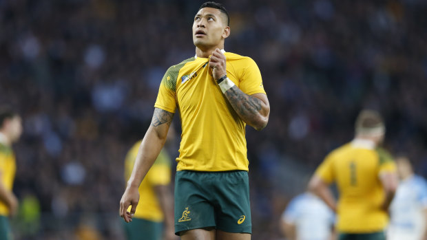 Dual international: Folau has played 62 Tests for Australia and won the John Eales Medal a record three times. 