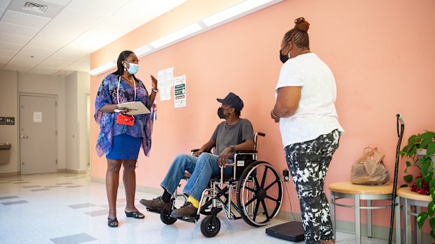 “Who here hasn’t been vaccinated?” Coach T finds some new recruits. 
