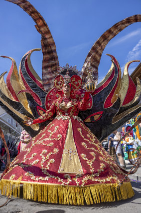 The Bourbon Street Awards costume contest was a popular Mardi Gras event in New Orleans on Tuesday.