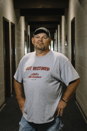 Rusty King, a custodian at the First Presbyterian Church: “Our borders, we can’t open it to everybody.” 