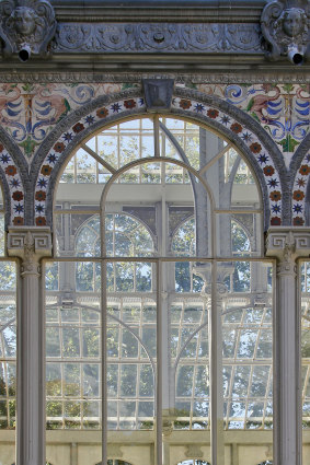 Palacio de Cristal in Madrid designed in 1887 to exhibit flora and fauna from the Philippines but now an art exhibition space.