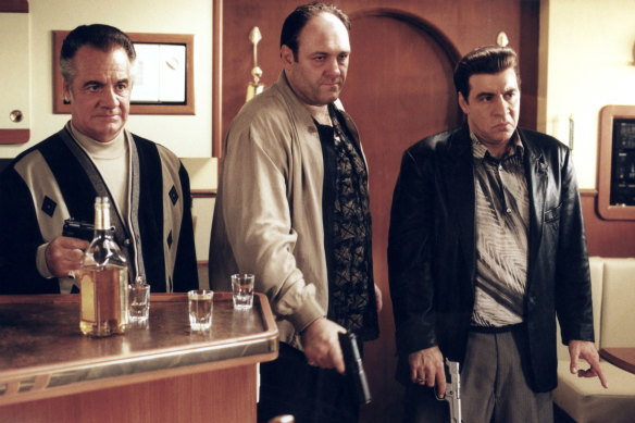 From left: Tony Sirico, James Gandolfini and Steven Van Zandt in The Sopranos.