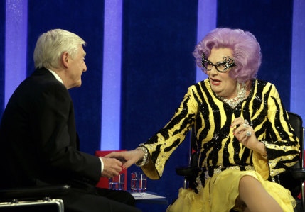 Michael Parkinson and Dame Edna Everage.