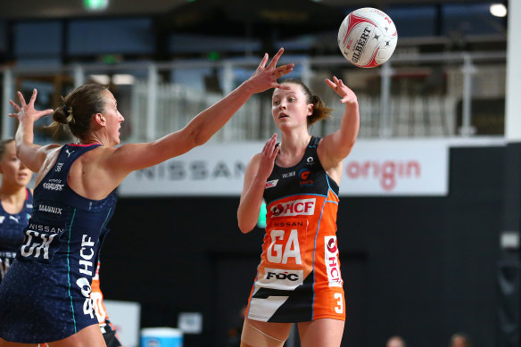 Sophie Dwyer will return from isolation to take on the Vixens in Melbourne on Saturday. 