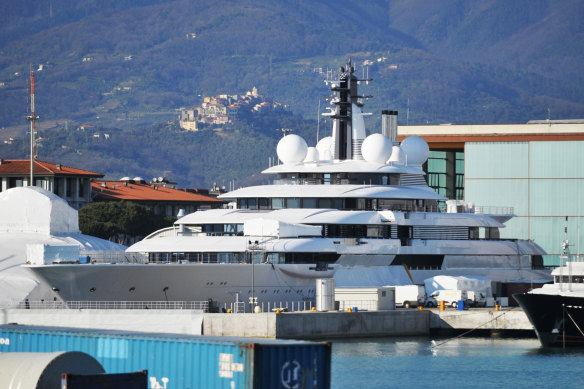 The superyacht ‘Scheherazade’, which has been linked to Russian President Vladimir Putin, was seized by Italian authorities in May 2022.