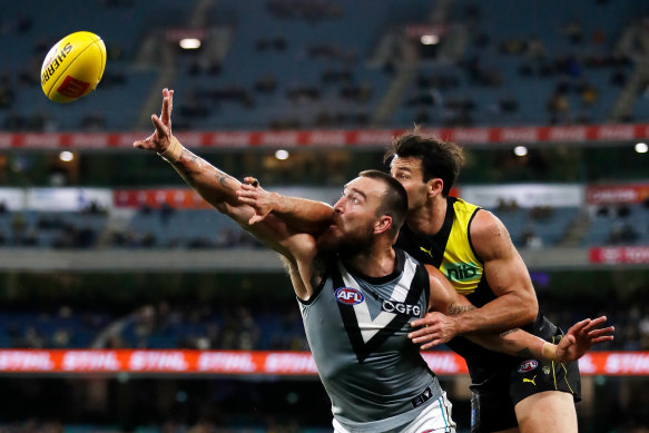 It was a small crowd on hand for Richmond’s win over Port Adelaide at the MCG.