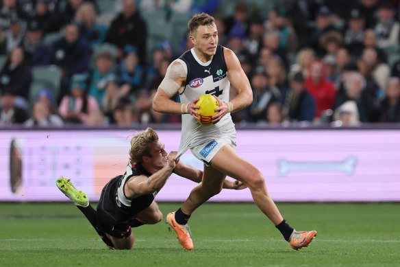 Cripps carried the Blues on his back for many years but now his teammates share the load.