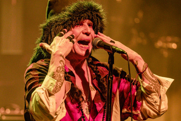 Ian Astbury spent most of the show determined to pick a fight with anyone and anything.