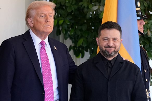 Trump e Zelensky na Casa Branca.