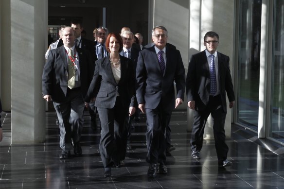 In 2010, Julia Gillard emerged victorious after a leadership ballot toppled prime minister Kevin Rudd, a move made possible by the Right. Her removal and Rudd’s re-instatement three years later was also made possible by a significant group in the Right deserting her.