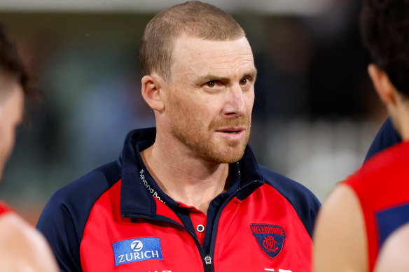 Melbourne coach Simon Goodwin.