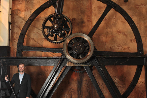 The Boulton & Watt steam engine at the Powerhouse, one of only two in the world. 