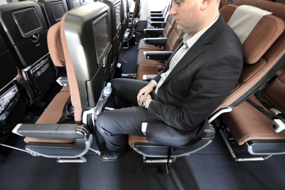 Long periods in cramped seating can cause deep-vein thrombosis.