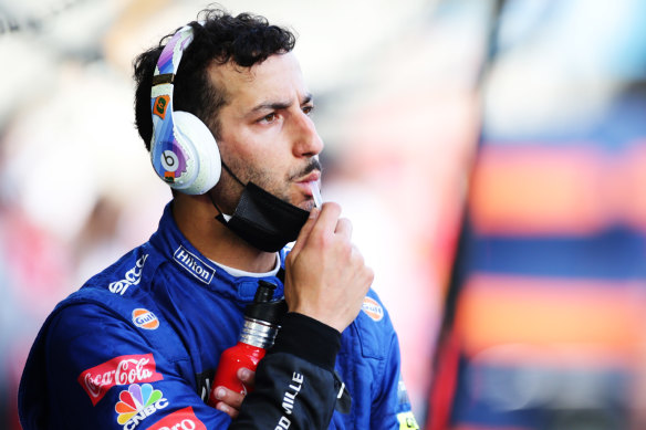 Pensive: Australian driver Daniel Ricciardo.