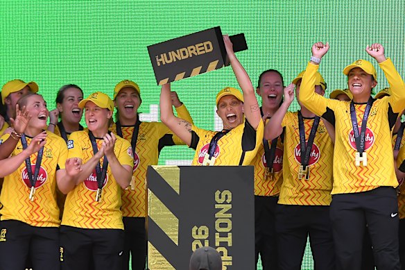 Ash Gardner’s team, Trent Rockets, won the Hundred at Lord’s.