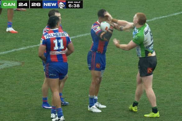 Fiery Raider Corey Horsburgh is on the outer at the Canberra club. Coach Ricky Stuart singled him out for harsh criticism after the forward was sin-binned for slapping Knights centre Dane Gagai last weekend.
