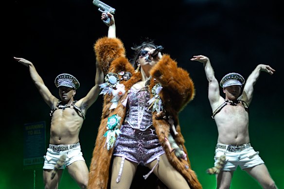 Rebecca Black performs at Forum Melbourne on Thursday night.