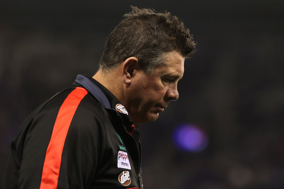 Struggle: St Kilda coach Brett Ratten.