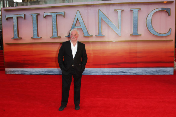 Bernard Hill attends the world premiere of Titanic 3D at The Royal Albert Hall in London in 2012.