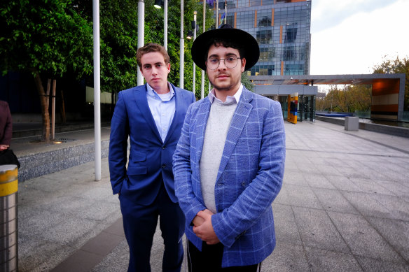 Former Brighton Secondary College students Matt Kaplan and Liam Arnold-Levy have accused the school of ignoring complaints of anti-Semitism.