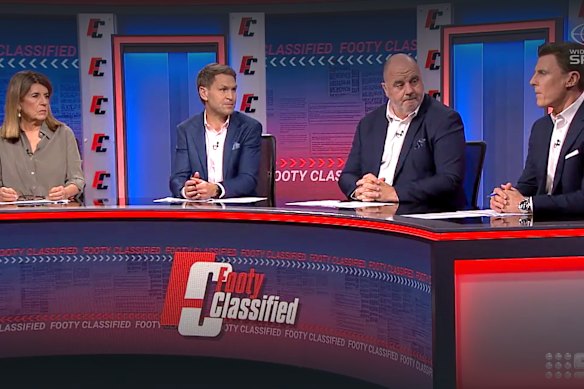 Caroline Wilson (Missing) Describe Cornes and Matthew Lloyd (Right) as the hardest workers in the foots foots.