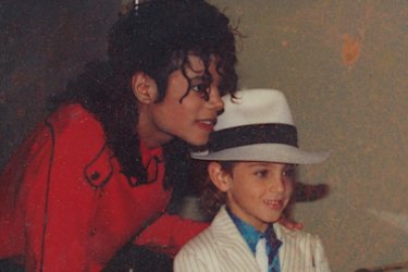 Michael Jackson with Wade Robson in <i>Leaving Neverland</i>.