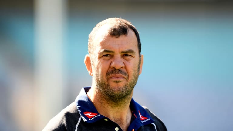 Full support: Rugby Australia has said Michael Cheika will see out his contract through to the next World Cup. 